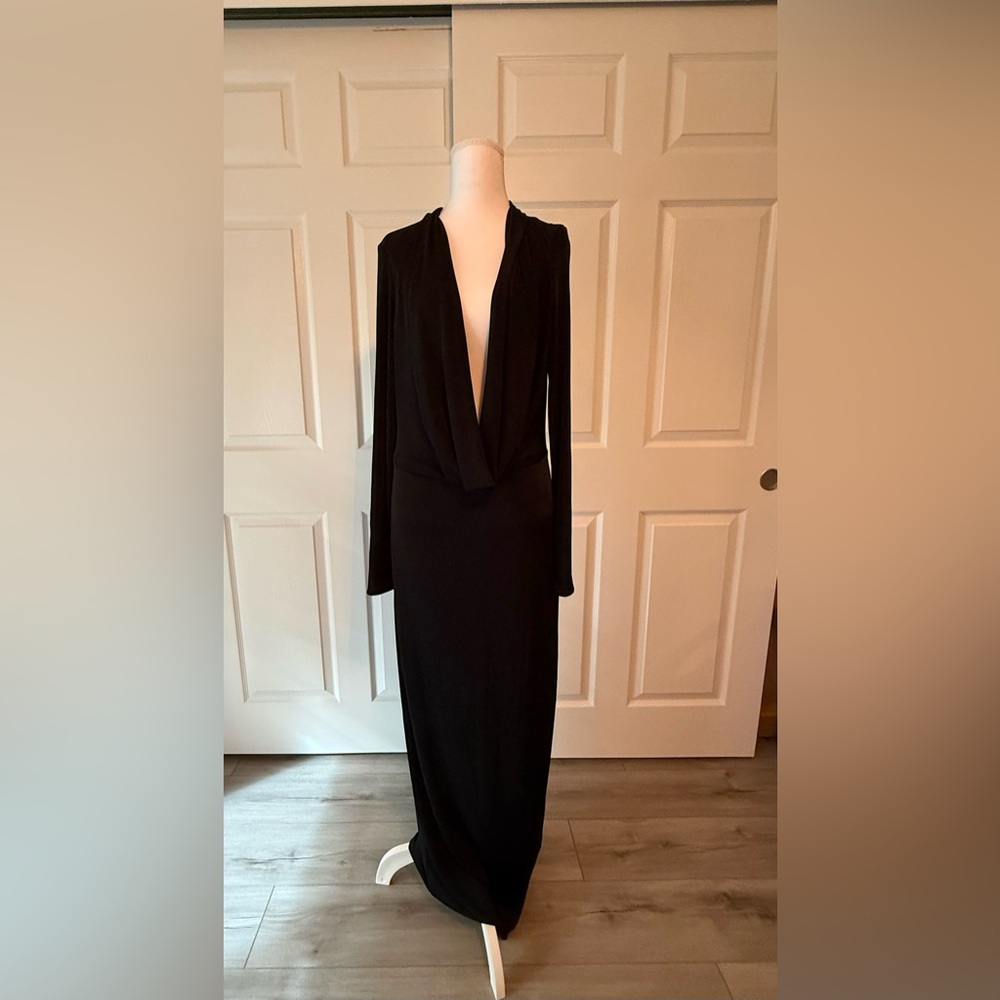 House of CB Black Long Sleeve Dress